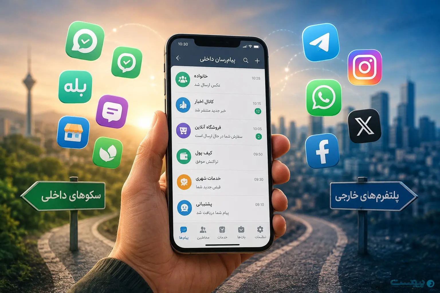 آزمون بقا برای پلتفرمهای داخلی